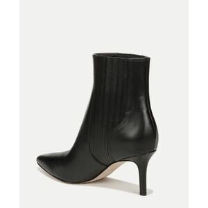Veronica Beard Women Lisa Leather Mid-Heel Bootie Size 9.5